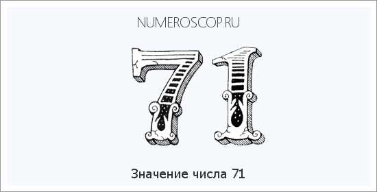 Особые свойства числа 71 в ангельской нумерологии